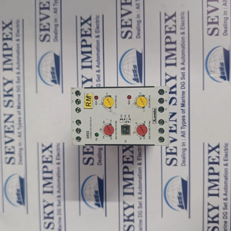 LOVATO DRV3 230 3 PHASE MINIMUM AND MAXIMUM VOLTAGE RELAY RELAYS