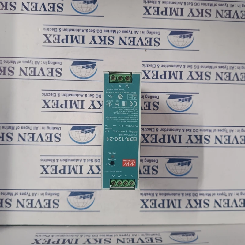 MEAN WELL EDR-120-24 Single Output Industrial DIN Rail Power Supply (24V DC, 5A, 120W) POWER SUPPLY