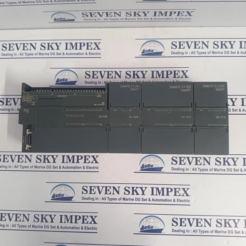 SEIMENS SIMATIC S7-200 SMART WITH EM AQ02 EM DR32 EM DT16 EXPENSION MODULES PLC