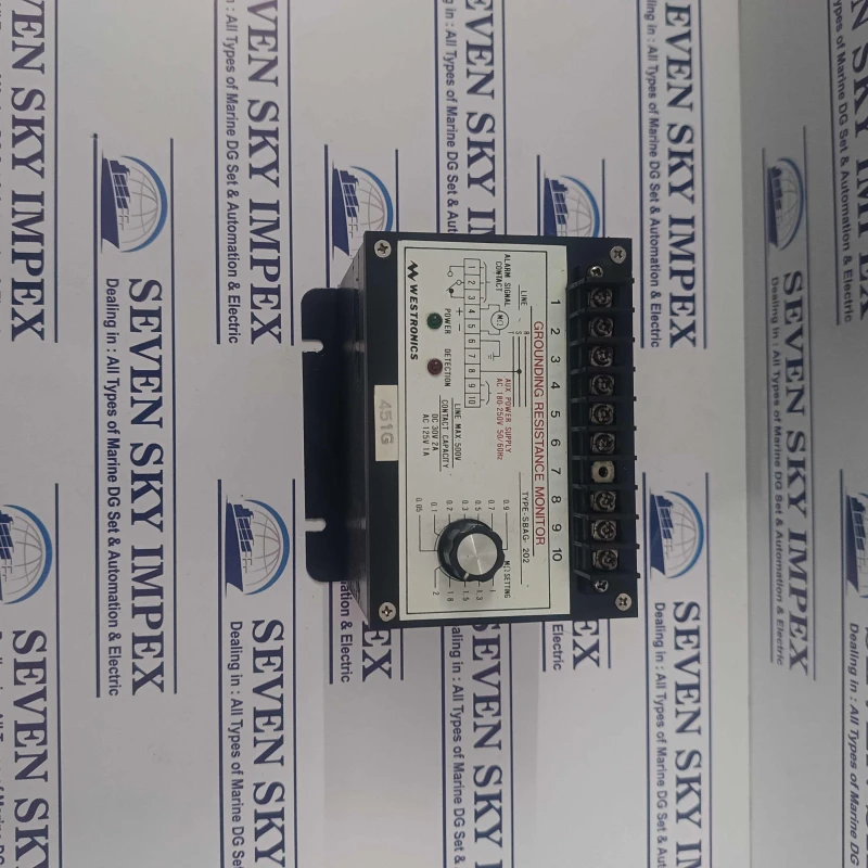 WESTRONICS SBAG-202 GROUND RESISTANCE MONITOR RELAYS