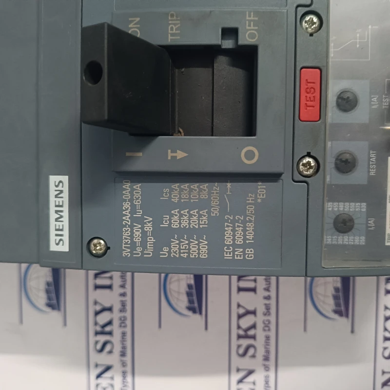 SEIMENS 3VT3763-2AA36-0AA0 630A CIRCUIT BREAKER 690V thumbnail 2