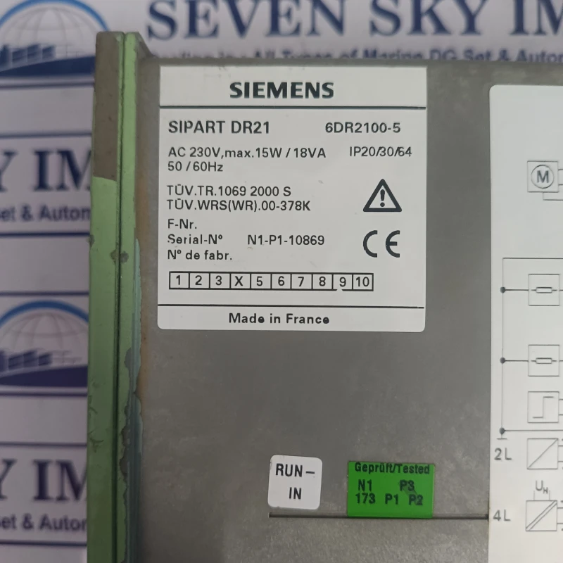 SEIMENS SIPART DR21 PROCESS CONTROLLER 6DR2100-5 thumbnail 6